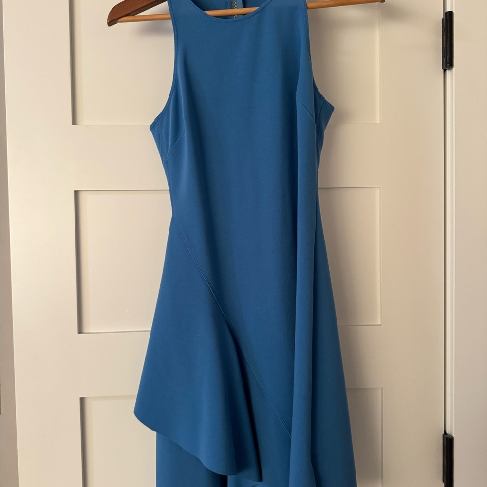 Elizabeth and James Asymmetrical Blue Dress